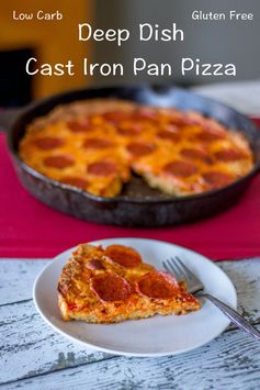 Deep Dish Cast Iron Pan Pizza – Gluten Free