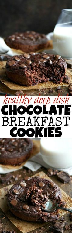 Deep Dish Double Chocolate Breakfast Cookie