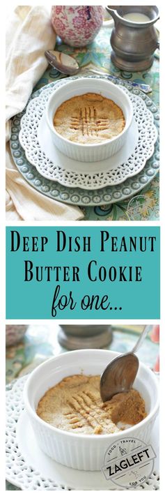 Deep Dish Peanut Butter Cookie For One