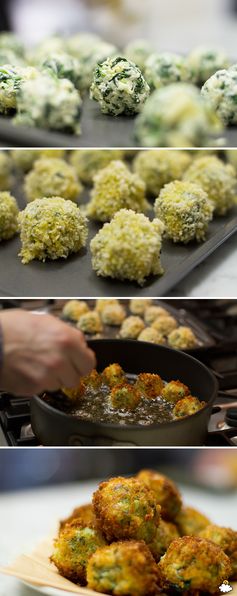 Delicious Fried Spinach And Artichoke Dip Bites