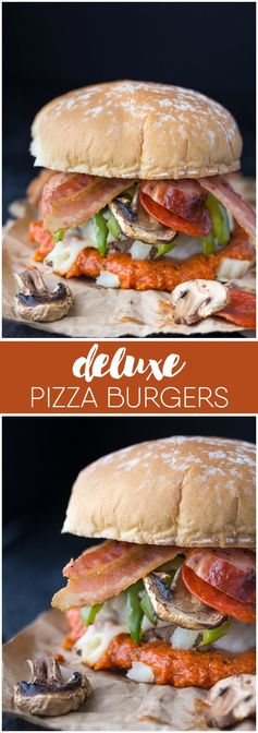 Deluxe Pizza Burgers