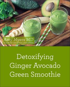 Detoxifying Ginger Avocado Green Smoothie