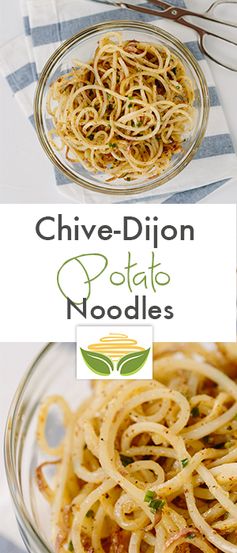 Dijon-Chive Spiralized Potatoes