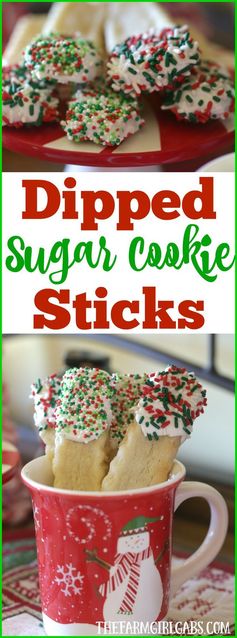 Dipped Sugar Cookie Sticks