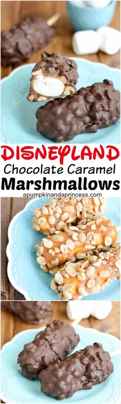 Disneyland Inspired Chocolate Caramel Marshmallows