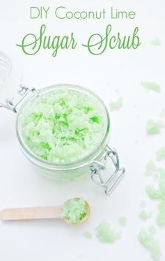 DIY Coconut Lime Moisturizing Sugar Scrub