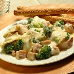 Double Chicken and Broccoli Alfredo