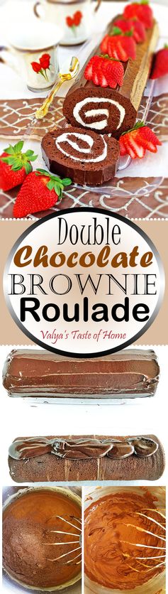 Double Chocolate Brownie Roulade