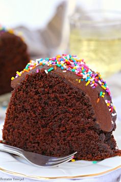 Double chocolate bundt cake