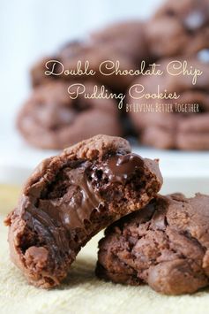 Double Chocolate Chip Pudding Cookies