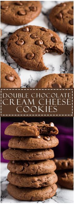 Double Chocolate Cream Cheese Cookies