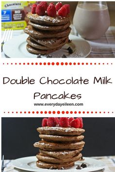 Double Chocolate Milk Pancakes