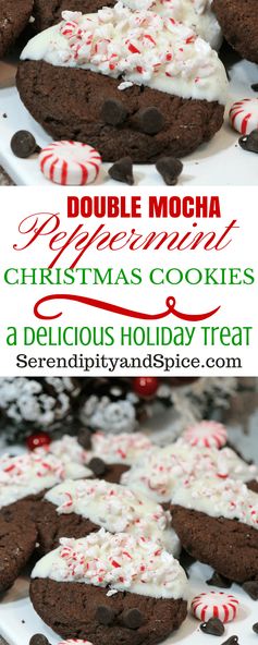 Double Chocolate Mocha Peppermint Cookie