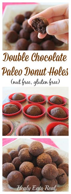 Double Chocolate Paleo Donut Holes