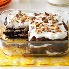 Double-Chocolate Toffee Icebox Cake