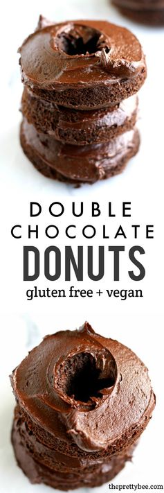 Double Chocolate Vegan and Gluten Free Donuts