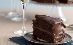 Double-Deep-Chocolate Hanukkah Layer Cake