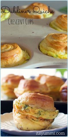 Dubliner Quiche Crescent Cups