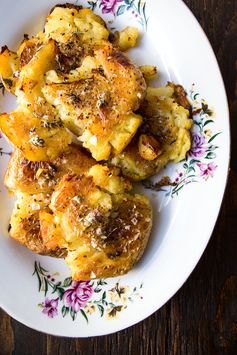 Duck Fat Smashed Roasted Potatoes