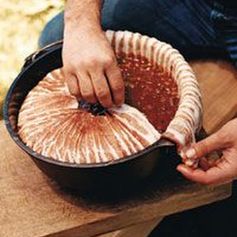 Dutch Oven Baked Beans with Crisp Bacon