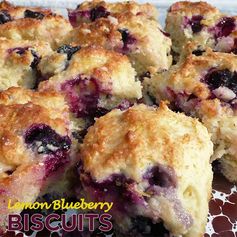 Dutch Oven Lemon Blueberry Biscuits