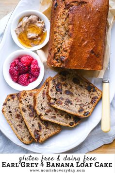 Earl Grey Banana Loaf Cake (gluten free