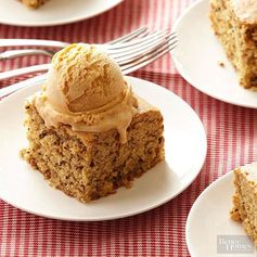 Earl Grey-Maple Gingerbread with Pumpkin Ice Cream