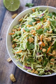 Easiest Ever 5 Minute Thai Peanut-Ginger Slaw