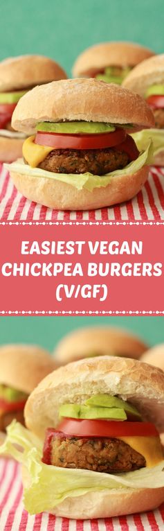 Easiest Vegan Chickpea Burgers