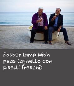 Easter lamb with peas (agnello con piselli freschi