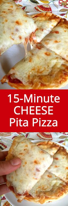 Easy 15-Minute Cheese Pita Pizza