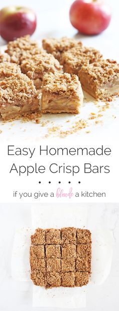 Easy Apple Crisp Bars