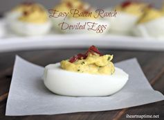 Easy Bacon Ranch Deviled Eggs