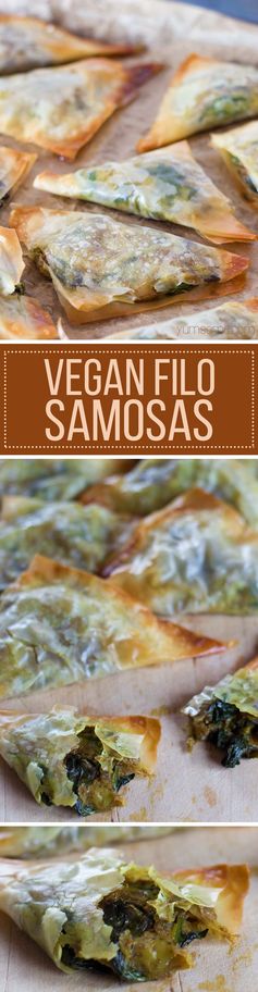 Easy Baked Vegan Filo Samosas