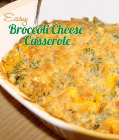 Easy Broccoli Cheese Casserole