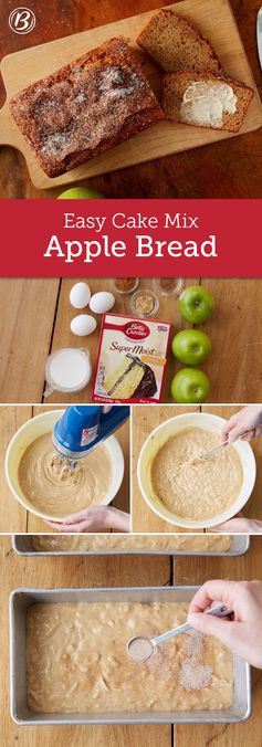 Easy Cake Mix Apple Bread