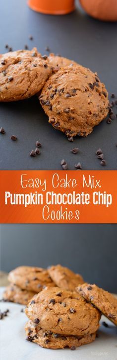 Easy cake mix pumpkin chocolate chip cookies