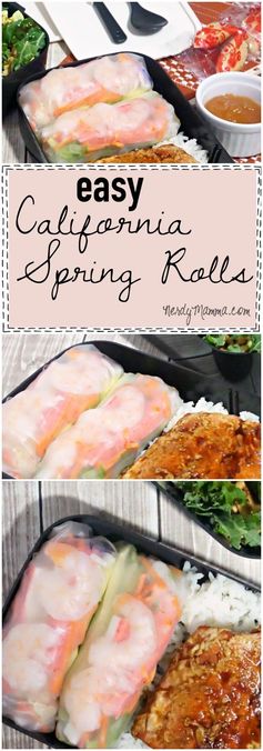 Easy California Spring Rolls