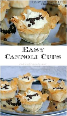 Easy Cannoli Cups