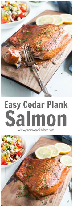 Easy Cedar Plank Salmon