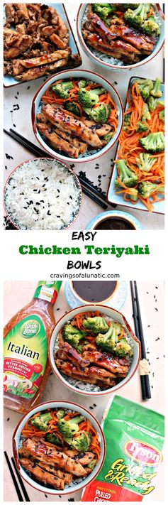 Easy Chicken Teriyaki Bowls