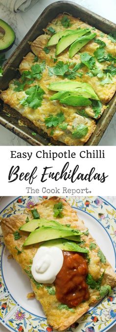 Easy Chilli Beef Enchiladas