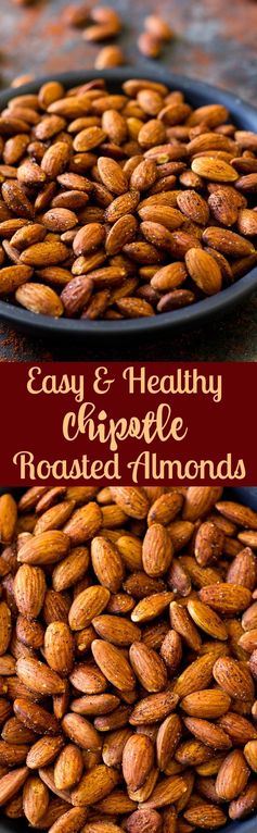 Easy Chipotle Roasted Almonds (Paleo & Vegan