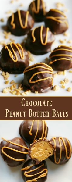 EASY Chocolate Peanut Butter Balls