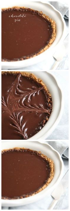 Easy Chocolate Pie with Pretzel Crust