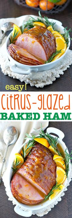 Easy Citrus Glazed Baked Ham