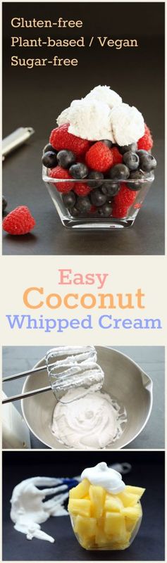 Easy Coconut Whipped Cream (Gluten-Free, Vegan/Plant-Based