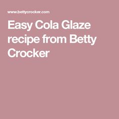 Easy Cola Glaze