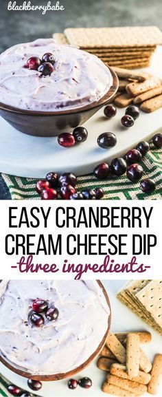 Easy Cranberry Cream Cheese Dip