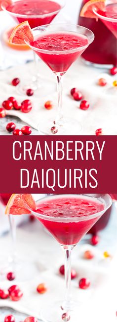 Easy Cranberry Daiquiris